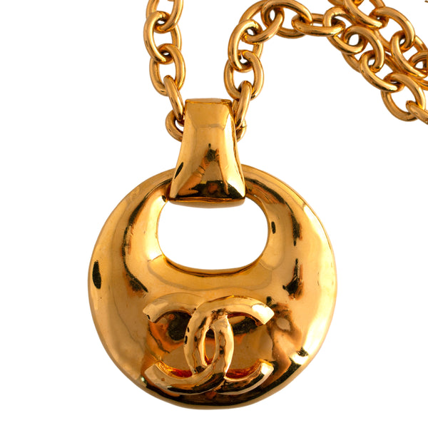 Vintage Chanel Disc Necklace