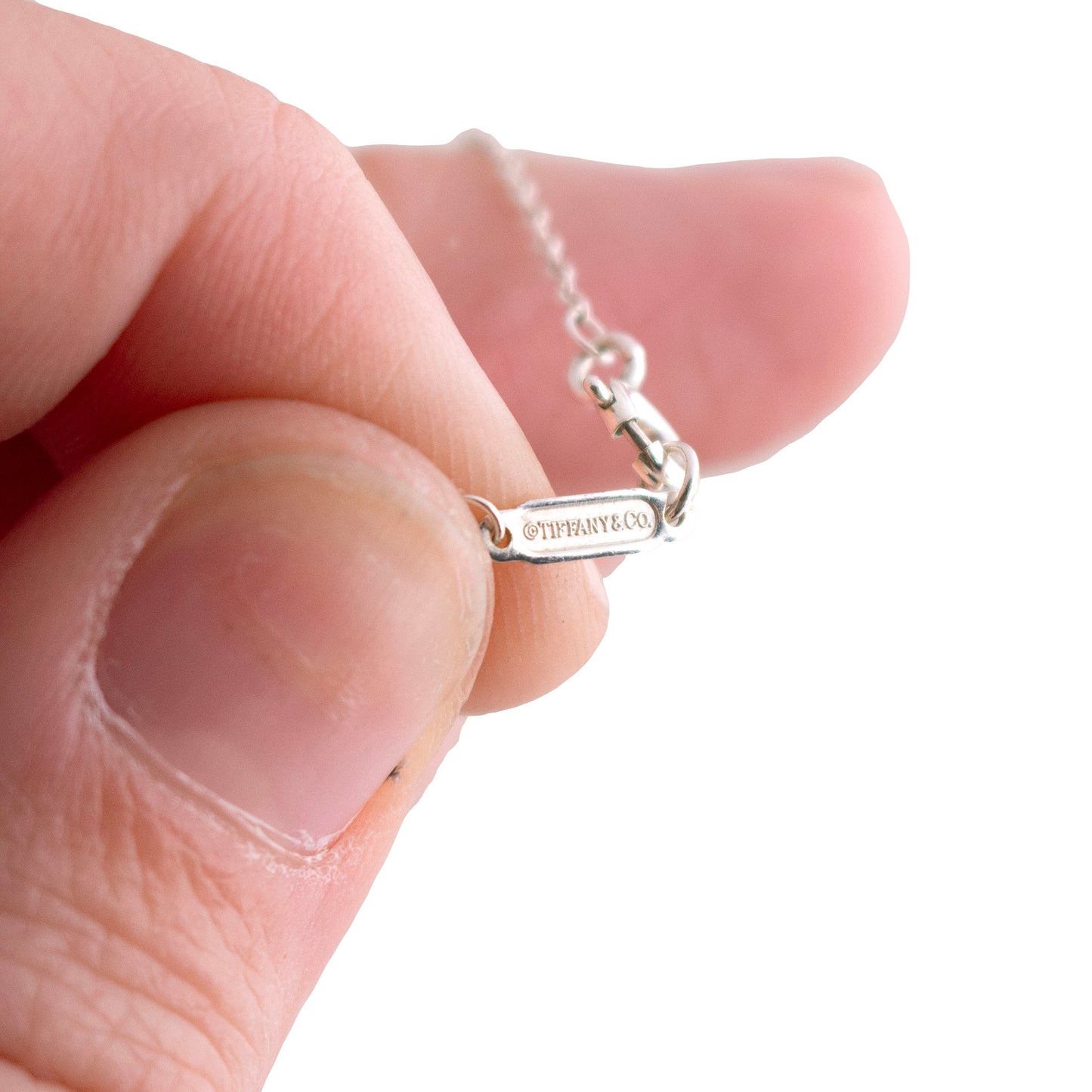 Tiffany & Co Sterling Silver Love Knot Ball Necklace