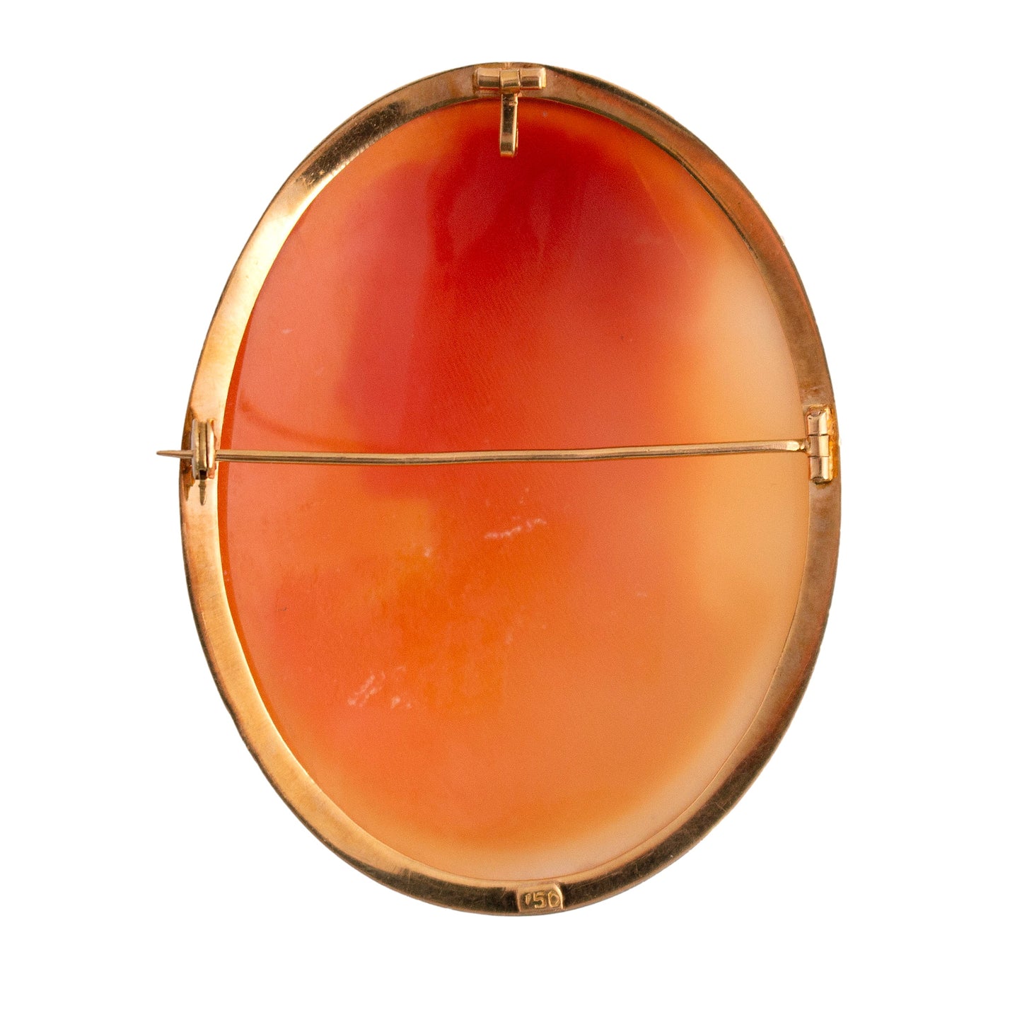 18K Gold Fine Shell Cameo Pin/Pendant