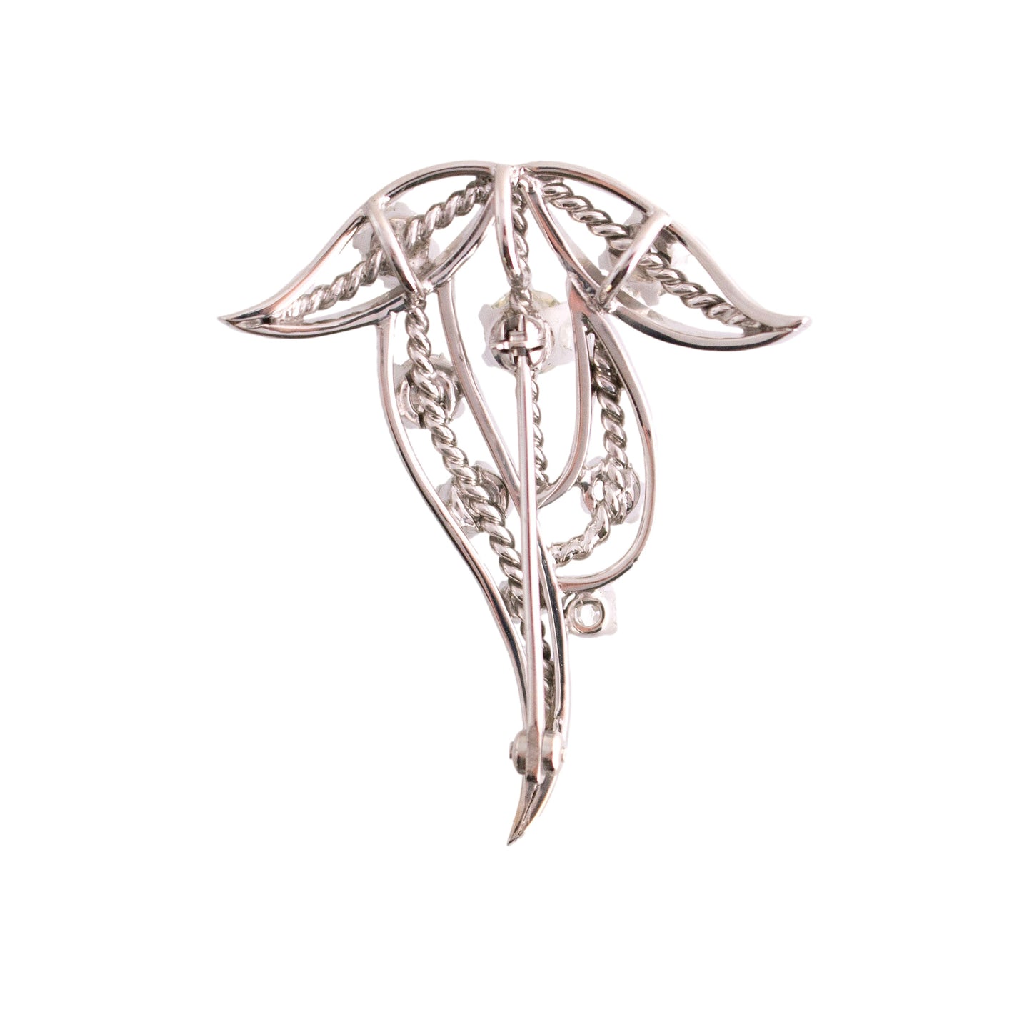 14K Gold Diamond Paisley Brooch/Pendant