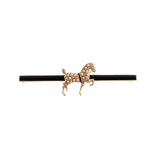 Equestrian Bar Brooch