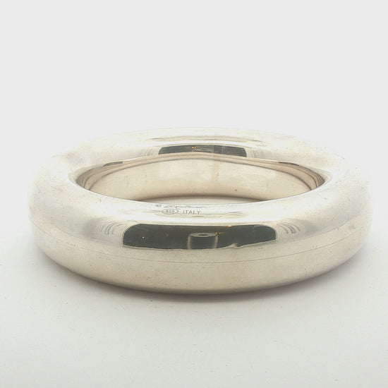 Elsa Peretti for Tiffany & Co Sterling Silver Doughnut Bangle