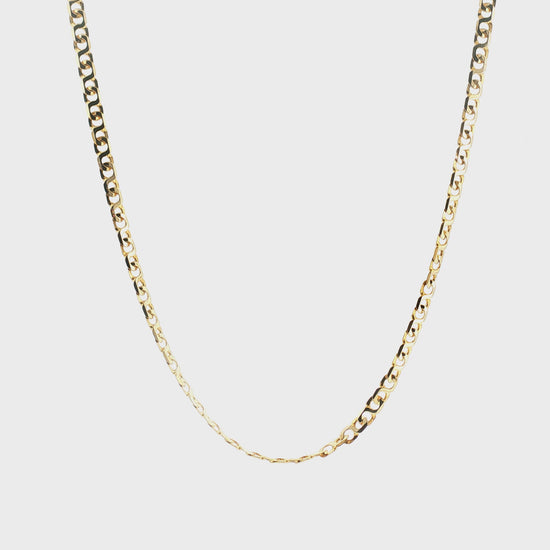 Late 20th-Century 14 Karat 20" 5.4mm Wide Open Link Neckchain