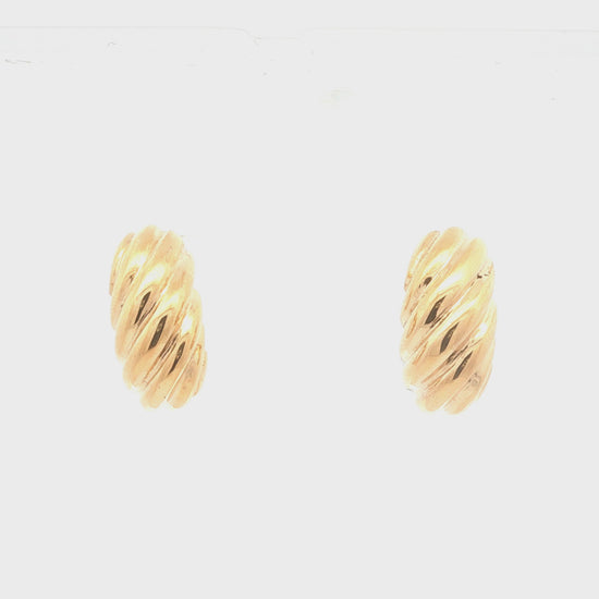 Gold Shrimp Earrings