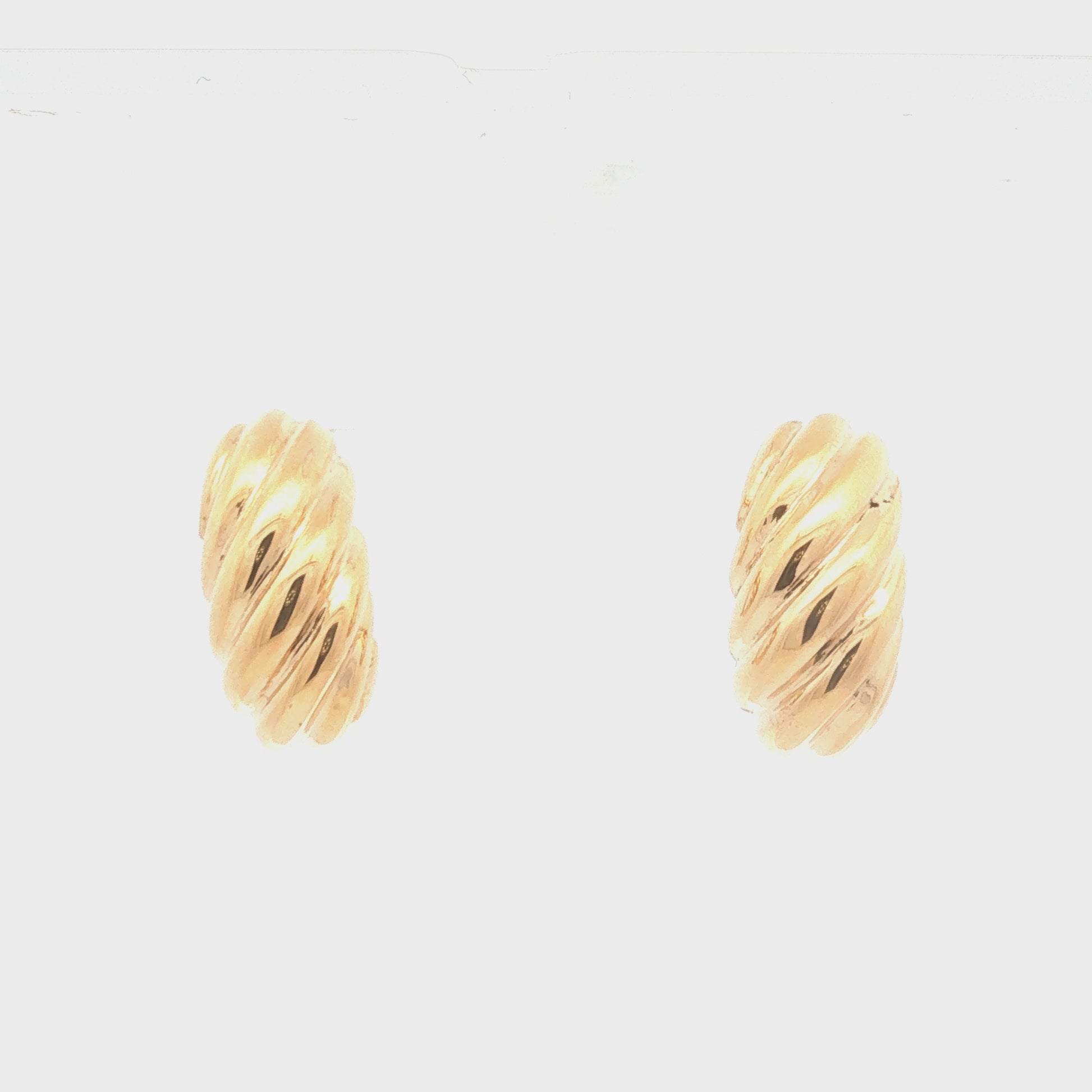 Gold Shrimp Earrings