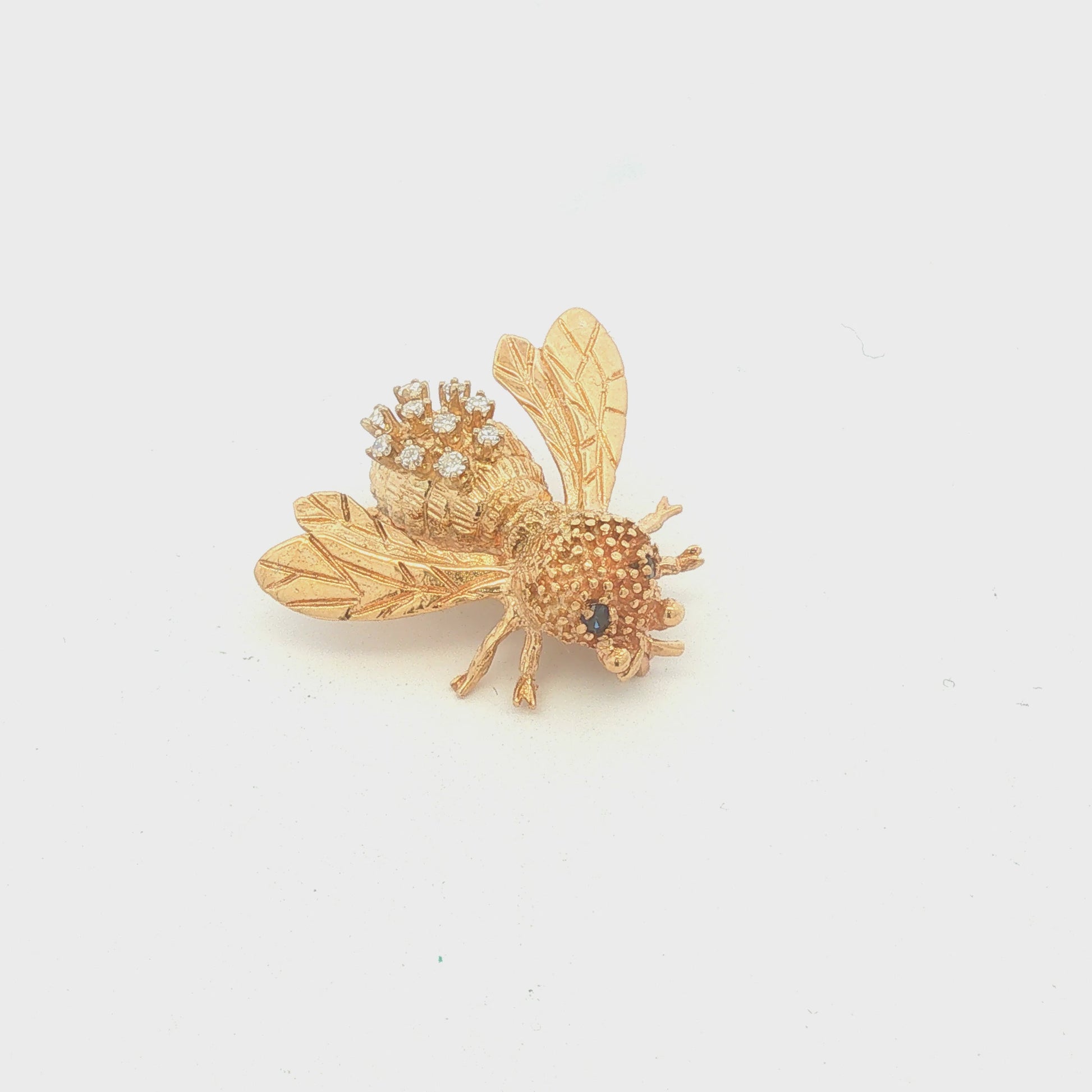 Diamond Bee Brooch