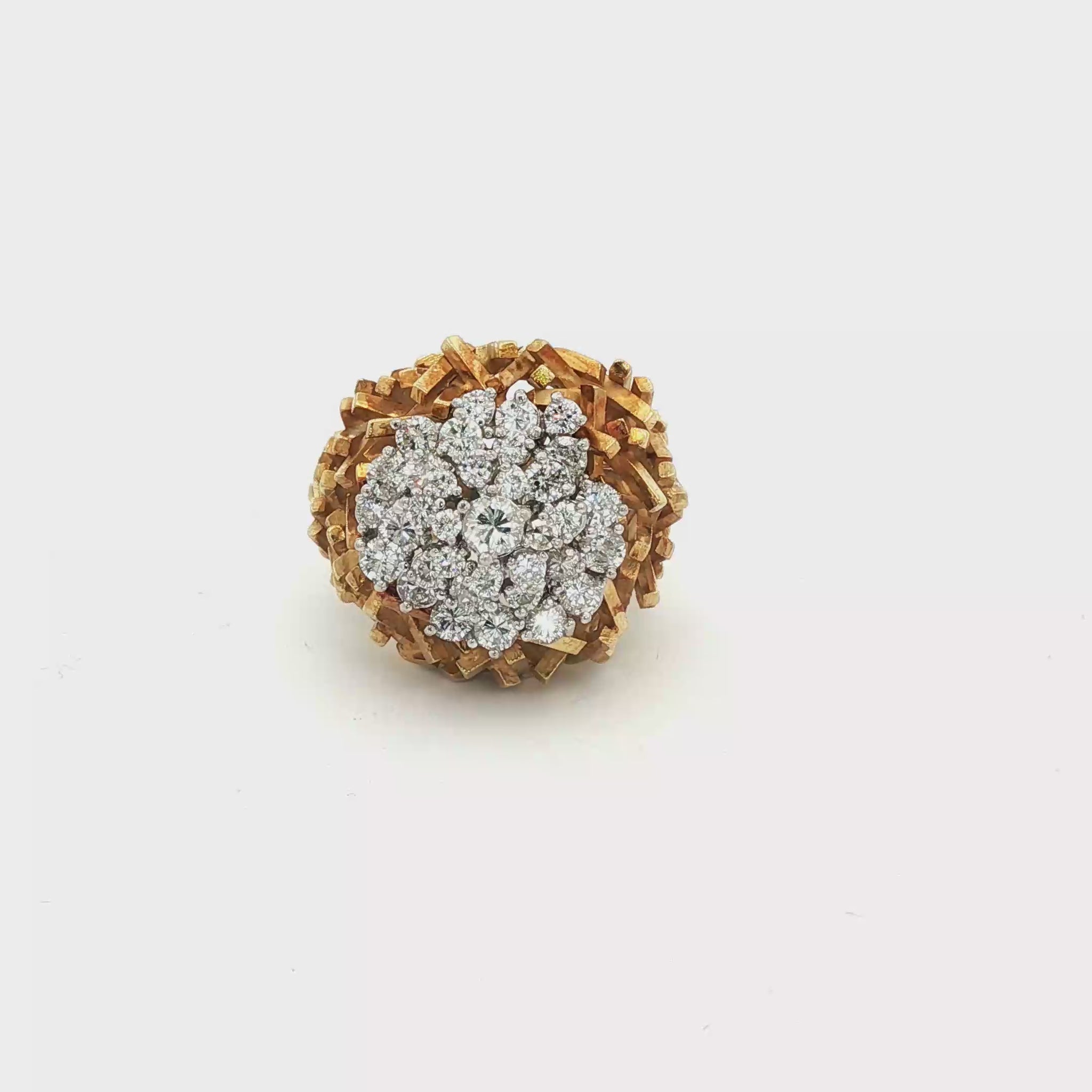 Fantastic 1960's diamond dinner ring