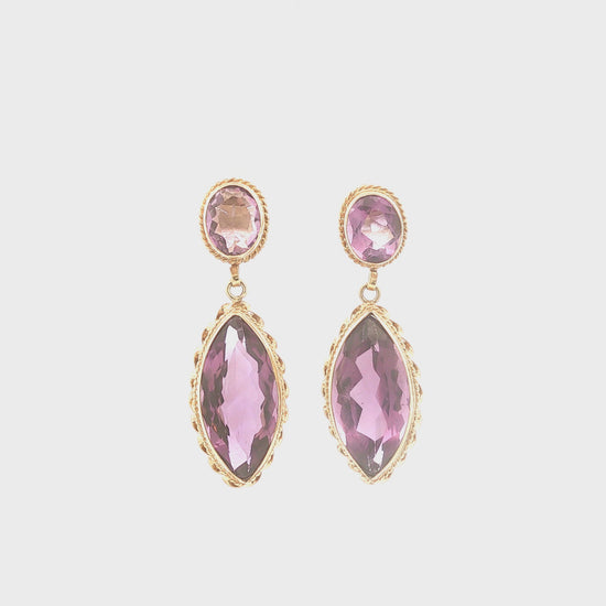 Amethyst Dangle Earrings
