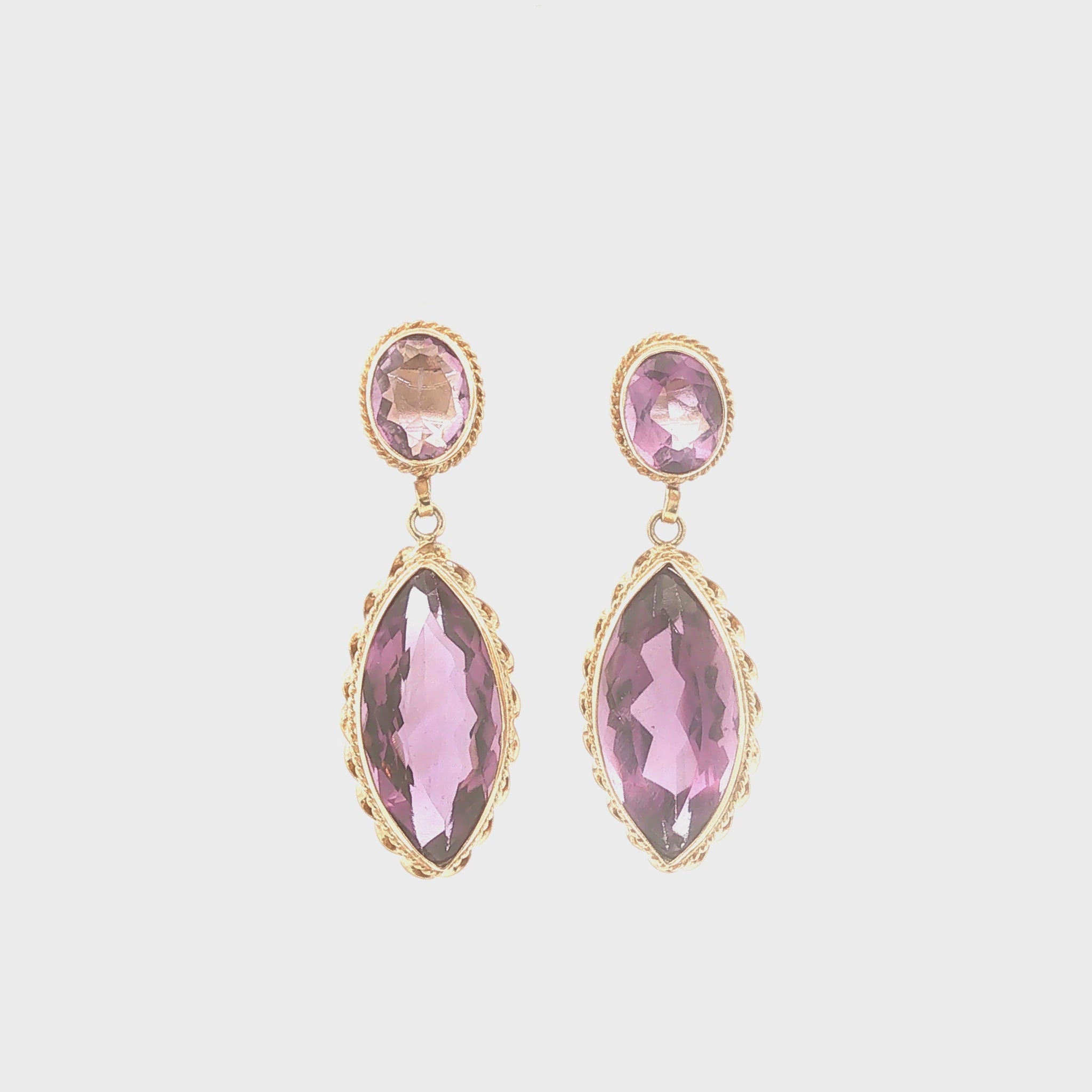 Amethyst Dangle Earrings