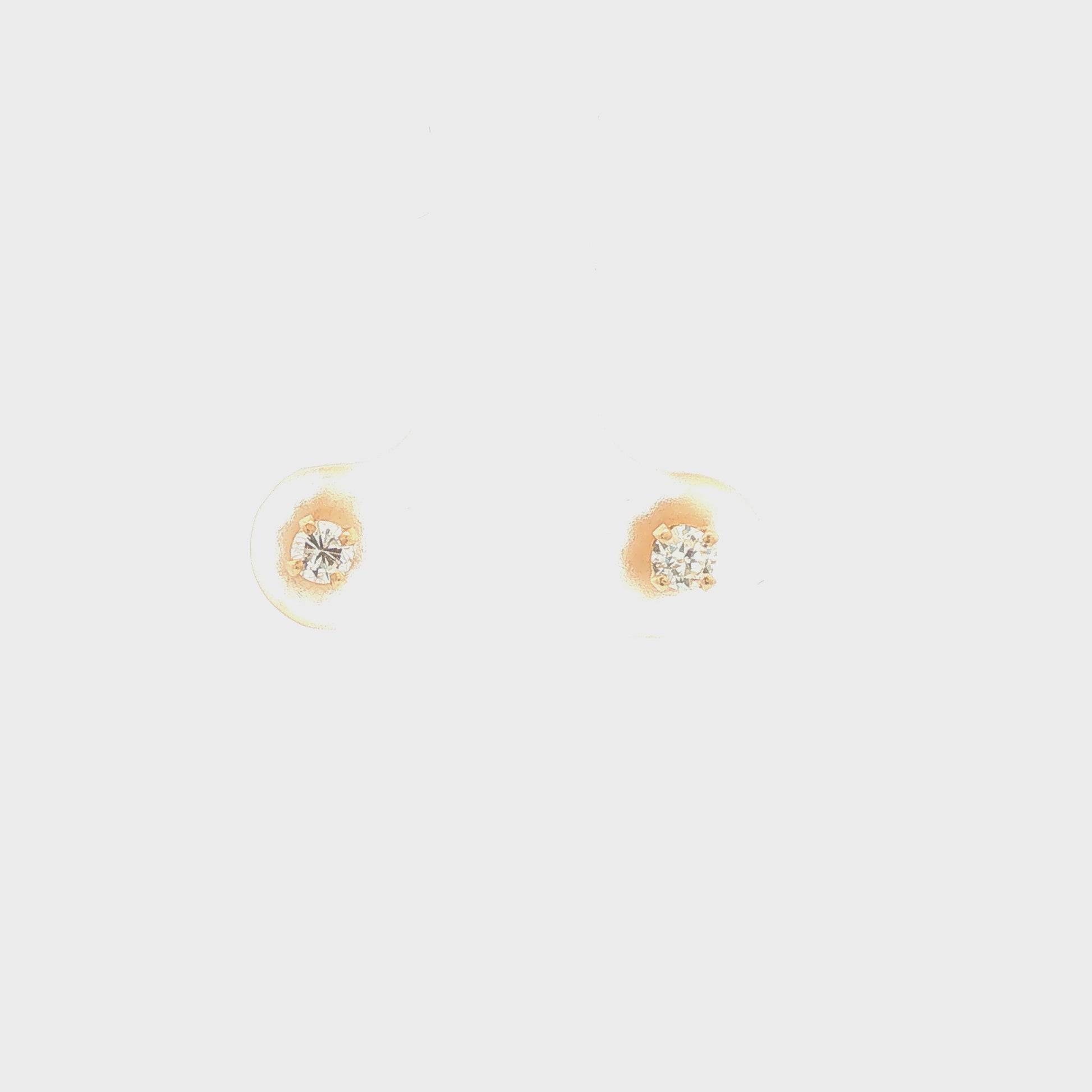 Diamond Stud Earrings 0.16ct Total Weight