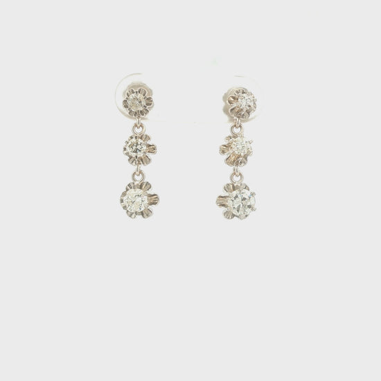 Diamond Drop Earrings