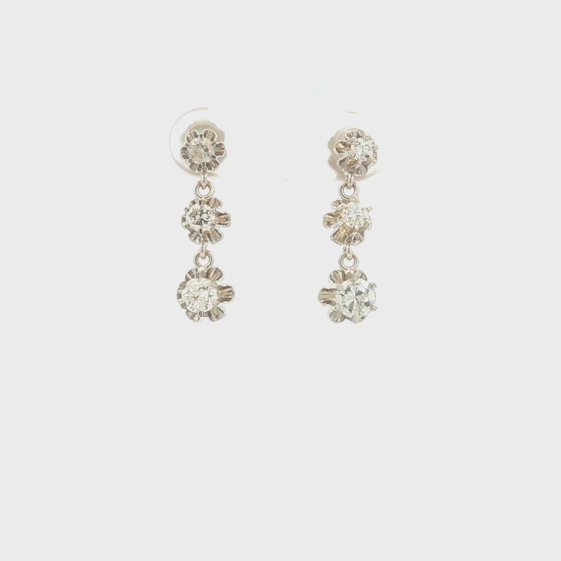 Diamond Drop Earrings