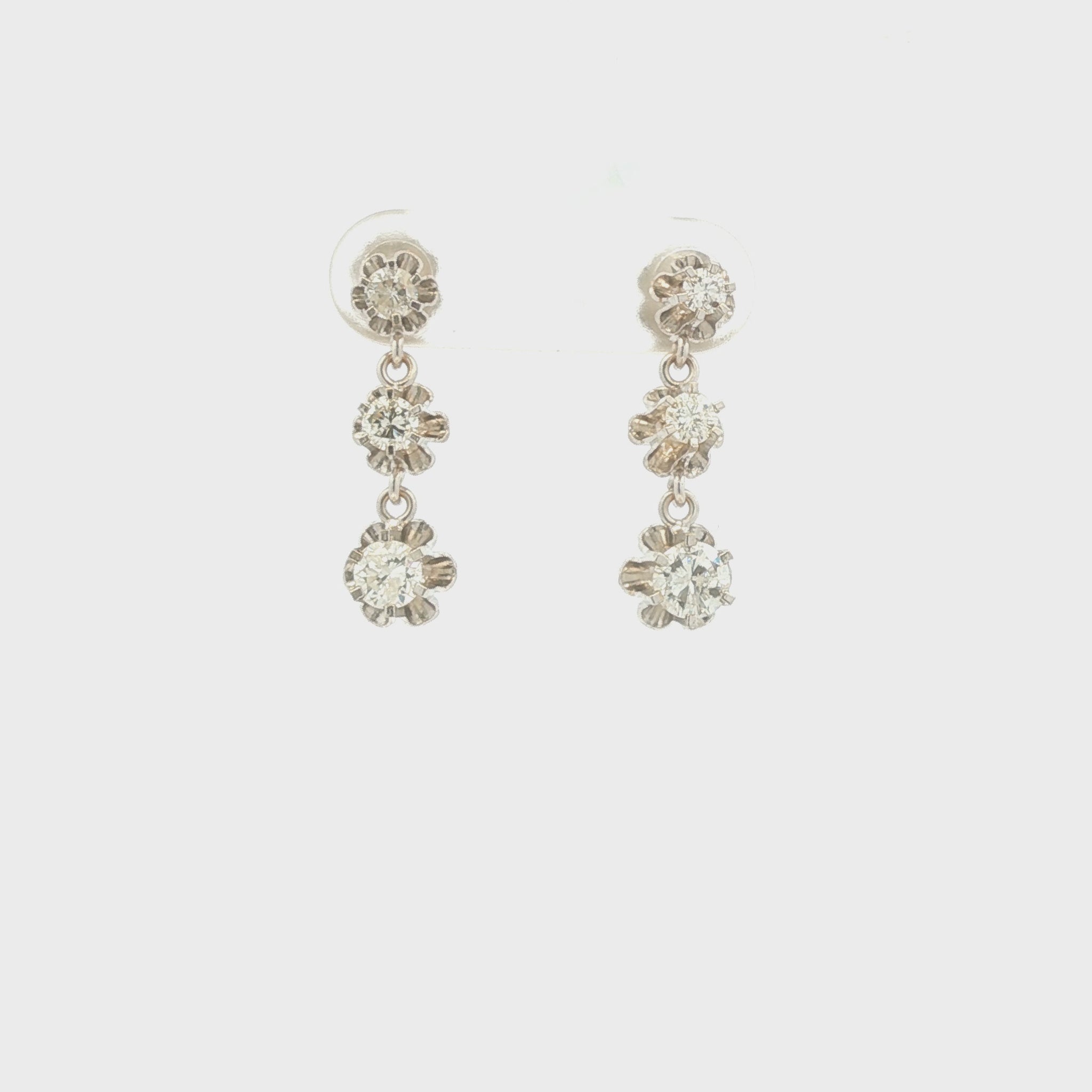 Diamond Drop Earrings