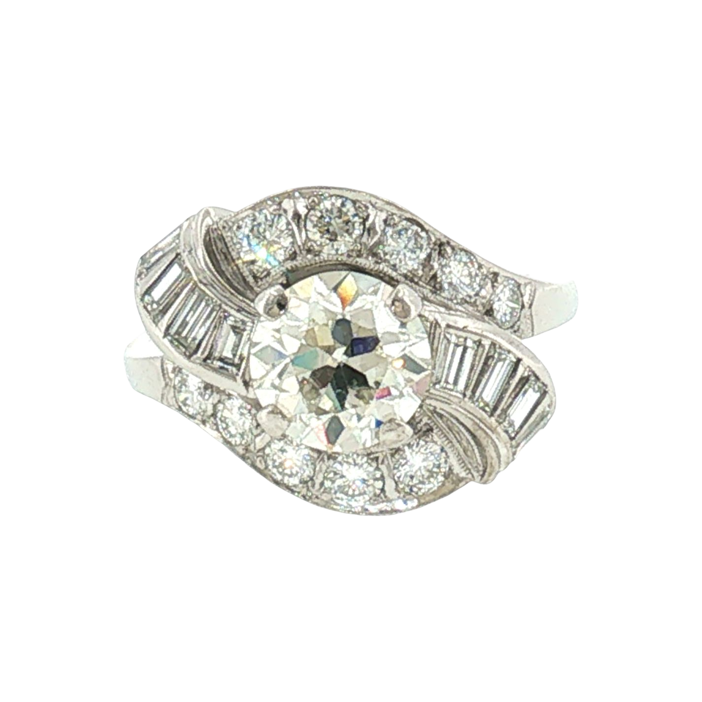 Antique diamond cluster ring