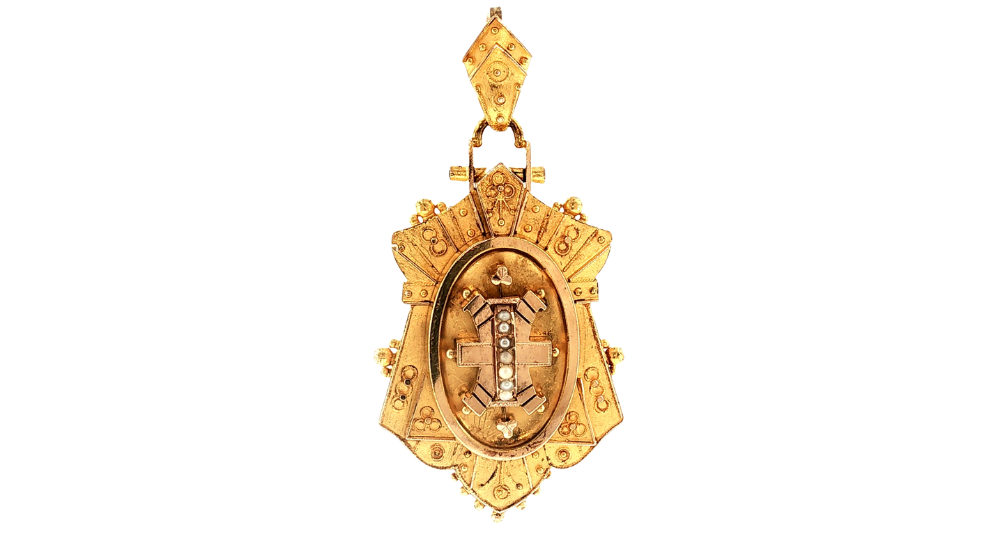 Antique gold pendant